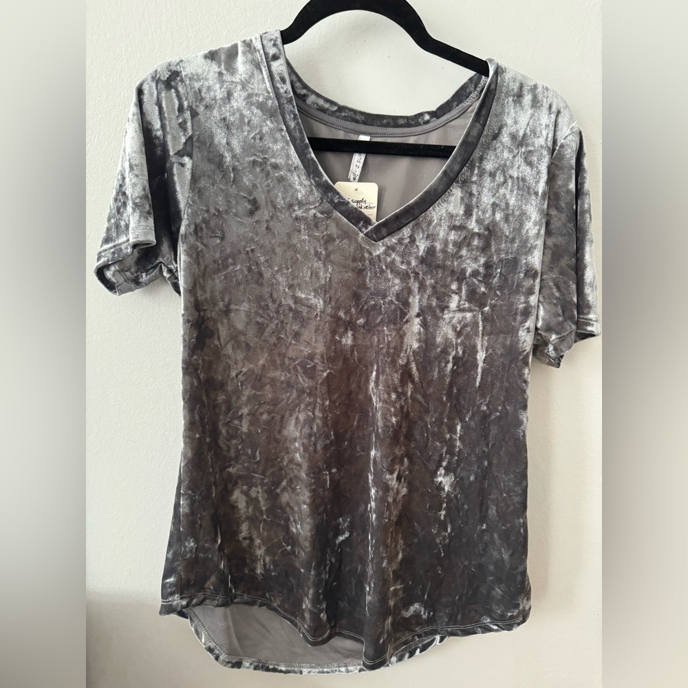 Z supply crushed velvet shirt Size M